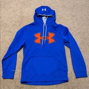 Blue and Orange Under Armour Hoodie